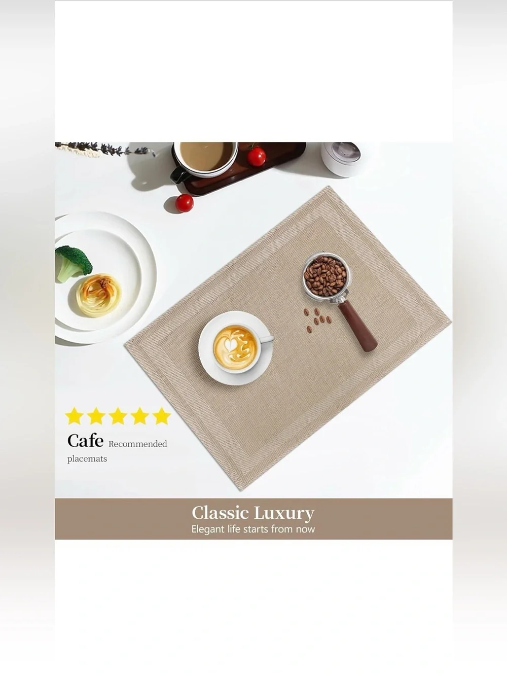 Set of 4 Woven Placemat Mats